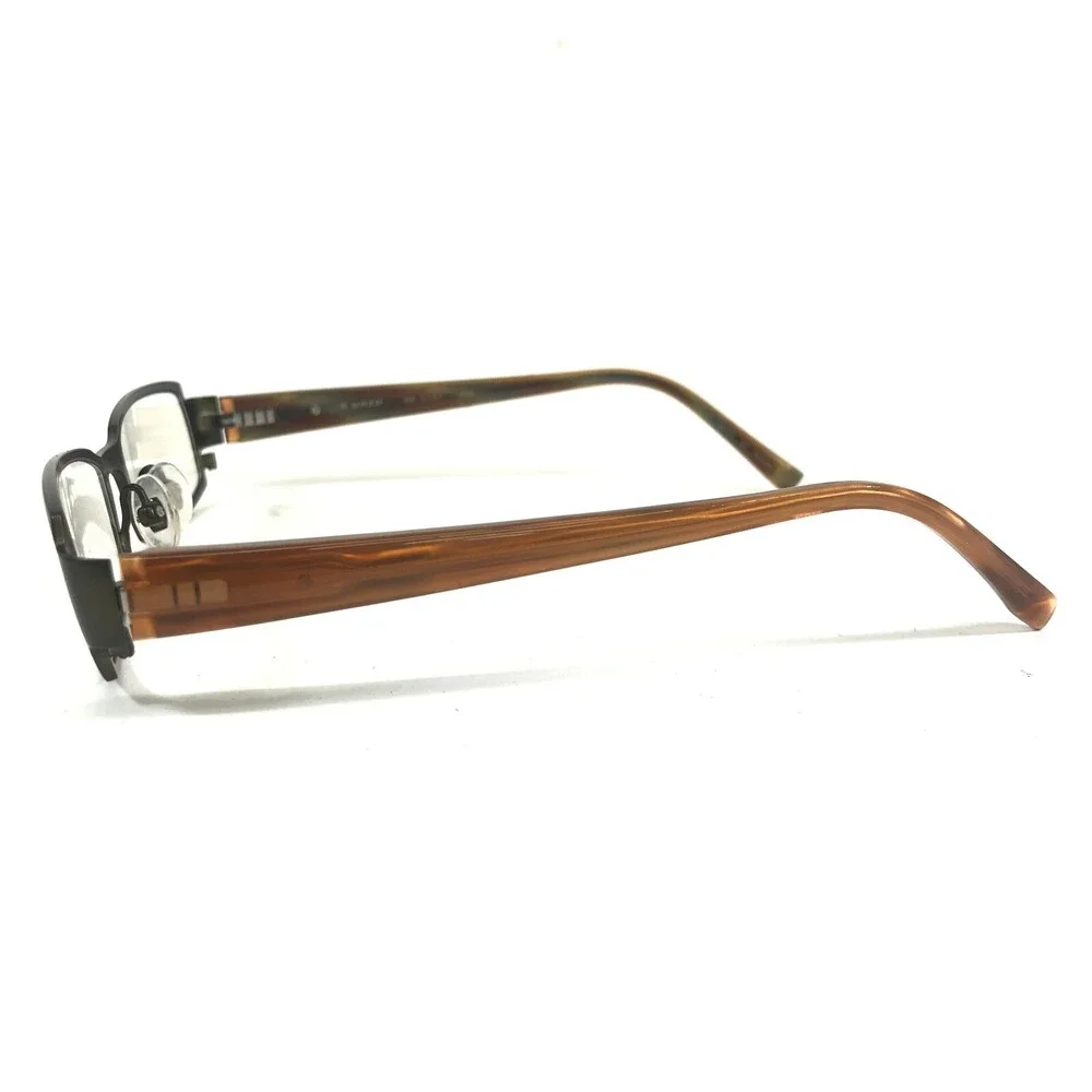 Waza Eyeglasses Frames WA 2147 KHA Brown Rectangular Full Rim Titanium 51-18-135